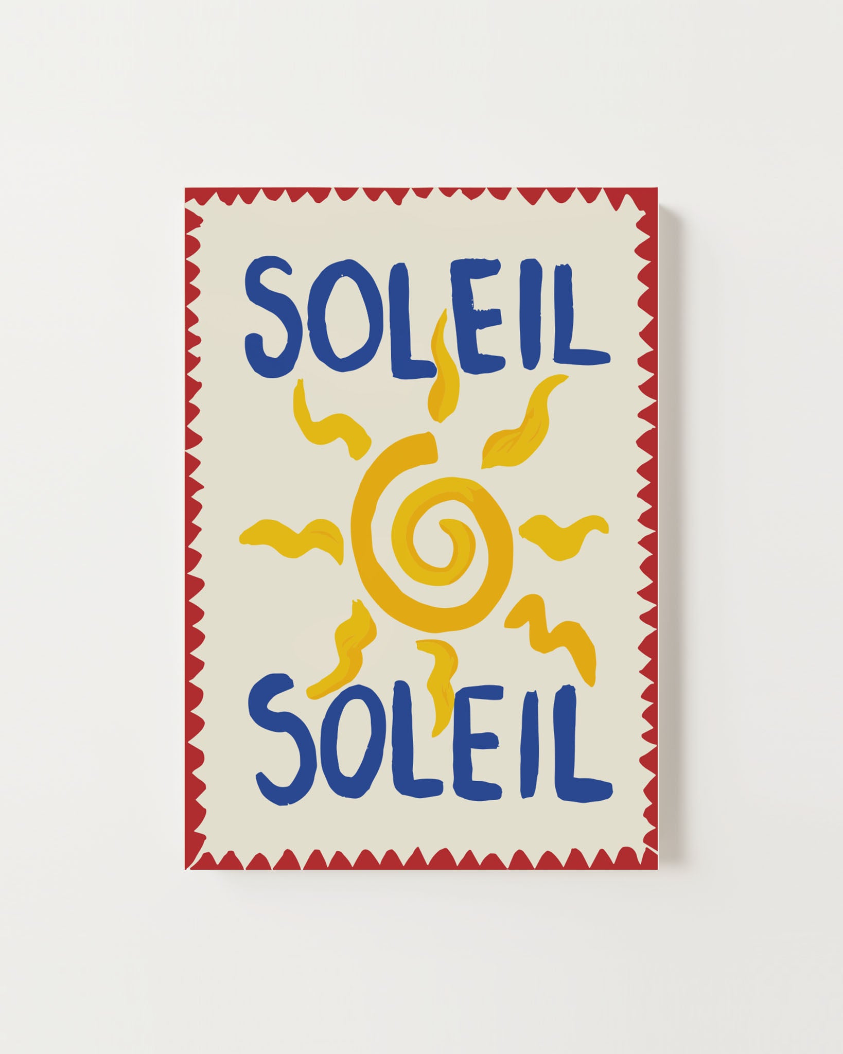Affiche Soleil Jaune Naïf