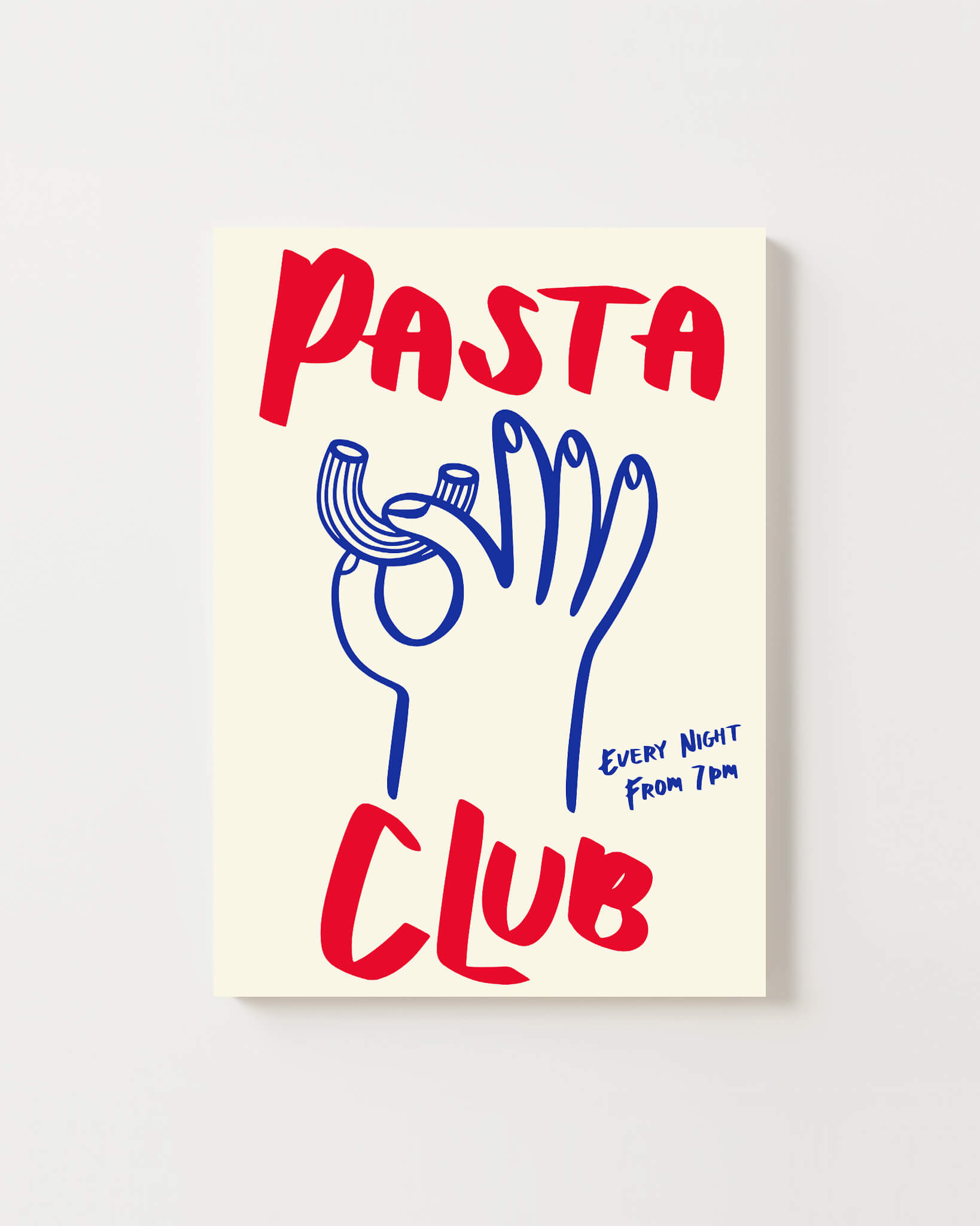 Affiche Pasta Club