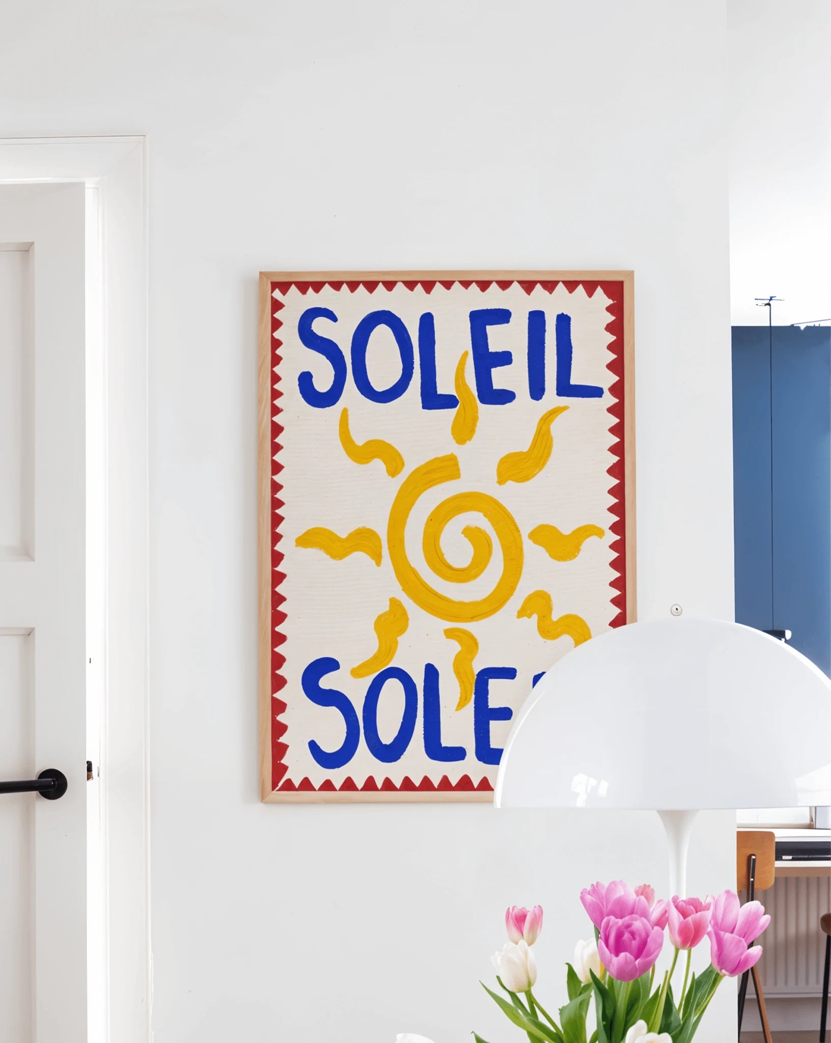 Affiche Soleil Jaune Naïf