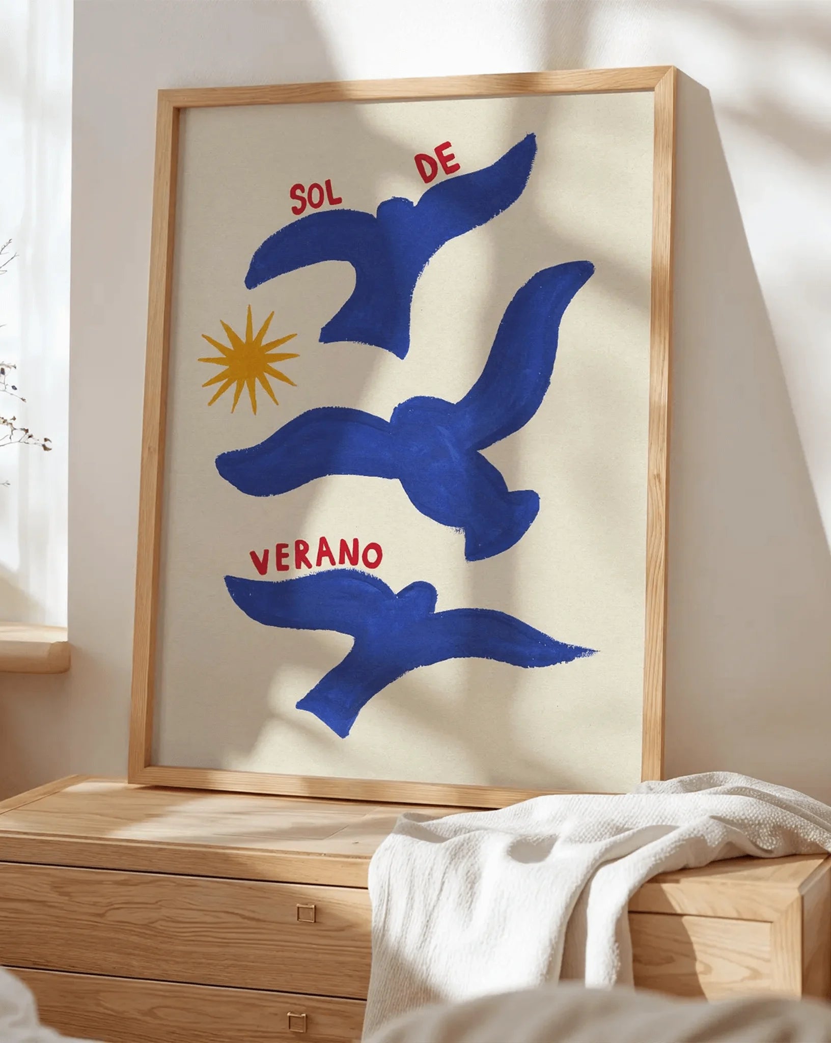 Affiche Sol de Verano Mouettes