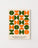 Affiche Bauhaus géométrique orange et verte avec motifs semi-circulaires, décoration murale inspirée du modernisme 1919–1933.