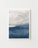 Affiche abstraite mer bleue brume et ciel gris peinture minimaliste pour déco murale moderne ambiance zen et méditative