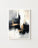 Affiche abstraite noir beige blanc pour décoration moderne et minimaliste, peinture murale style urbain texturé